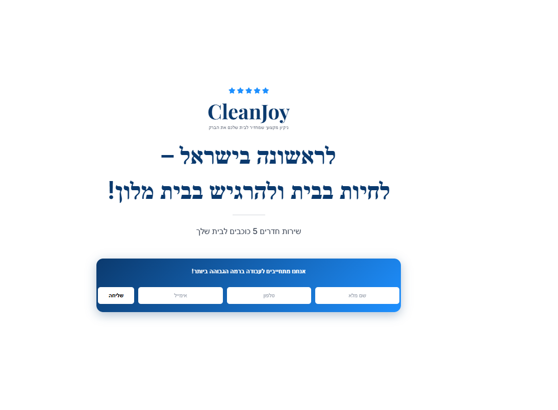 מנקה בתים template